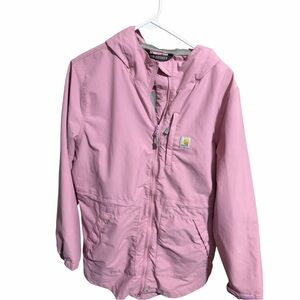 Carhartt Pink Hooded Womens Raincoat